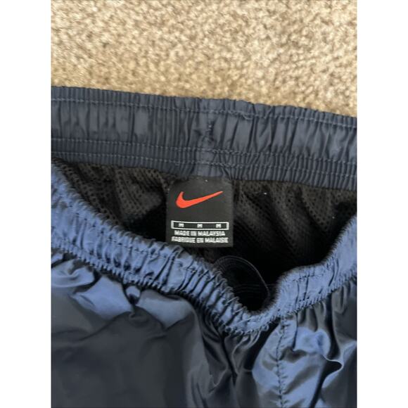 Vintage Nike Track Pants Mens Medium Blue Warm Up Zip Ankle Elastic Joggers - Picture 3 of 4